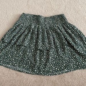 green american eagle skirt, floral pattern